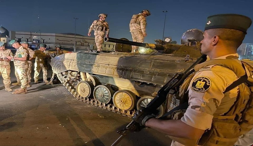 مدرعات للجيش تنتشر في العاصمة العراقية بغداد