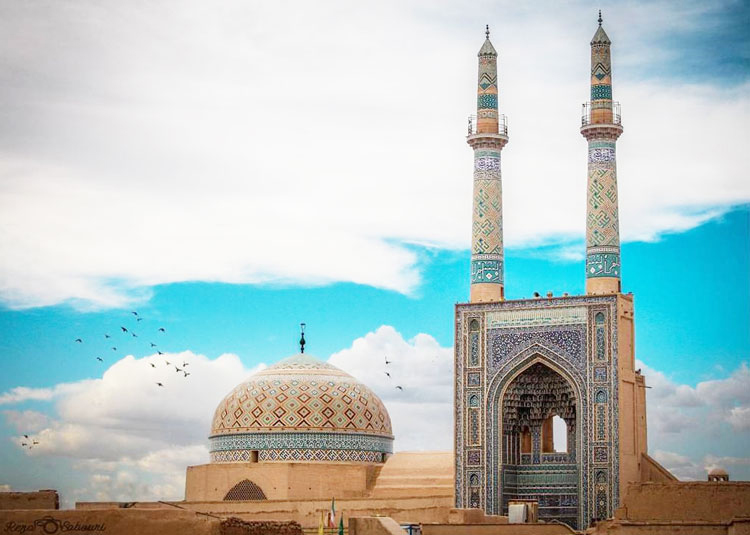 مسجد جامع یزد ؛ مسجدی با بلند ترین مناره در جهان