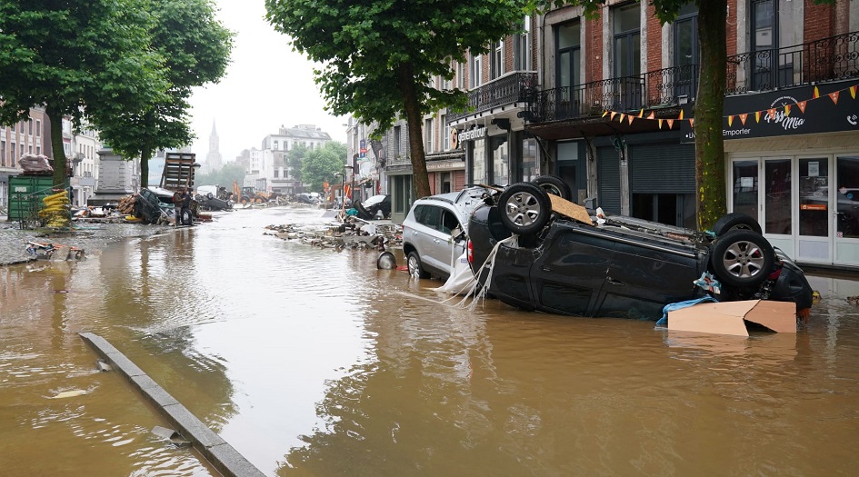 ارتفاع حصيلة ضحايا فيضانات بلجيكا