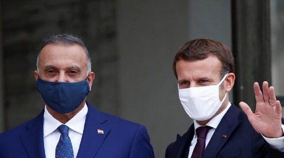 وسط اجراءات امنية مشددة...  الرئيس الفرنسي يصل إلى بغداد 