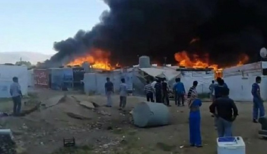 سوريا...إصابة عدد من النساء والأطفال جراء حريق في مخيم 