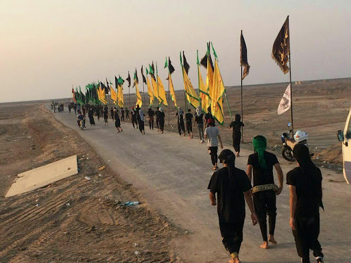آ‎غاز راهپیمایی اربعین حسینی در عراق