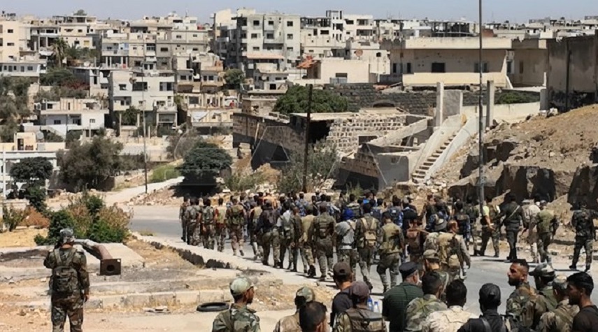 ورود ارتش سوریه به شهرک «الیادود» پس از ۱۰ سال