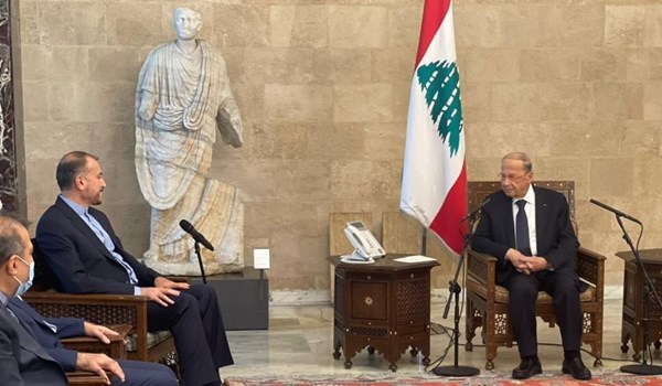 عون : لبنان يدعم جهود ايران لتعزيز التقارب مع دول المنطقة