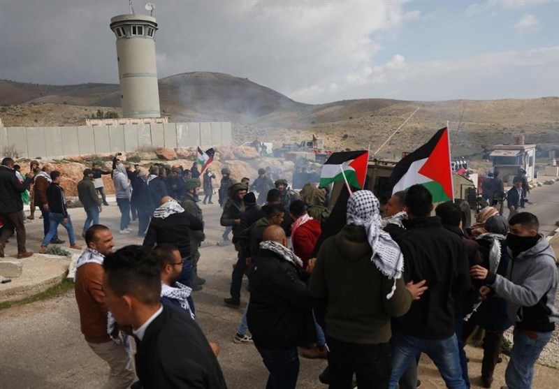  تظاهرات گسترده فلسطینی ها در نابلس