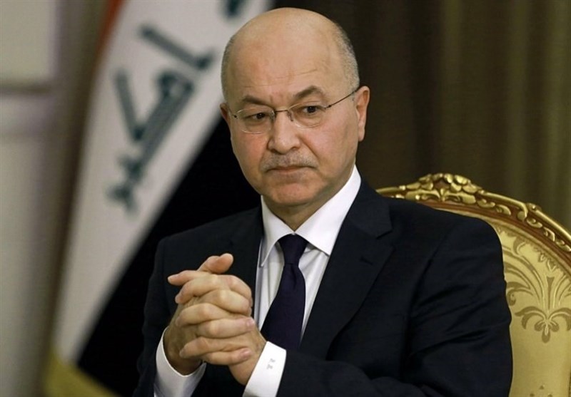 برهم صالح : تروریست ها در پی تهدید صلح و امنیت در جامعه عراق هستند