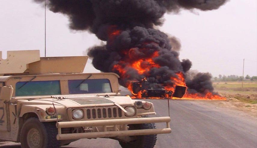 استهداف رتل تابع للاحتلال الأمريكي وسط العراق
