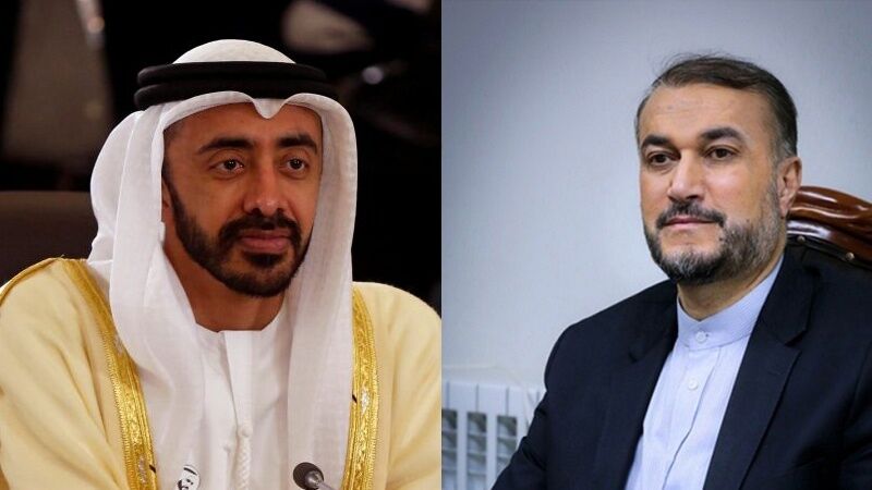 گفتگوی تلفنی امیرعبداللهیان با وزیرخارجه امارات