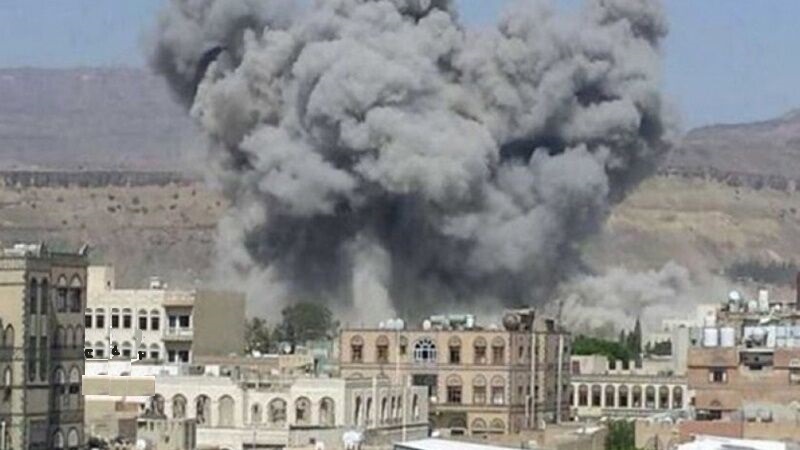 حملات هوایی سنگین ائتلاف سعودی به استان مأرب یمن