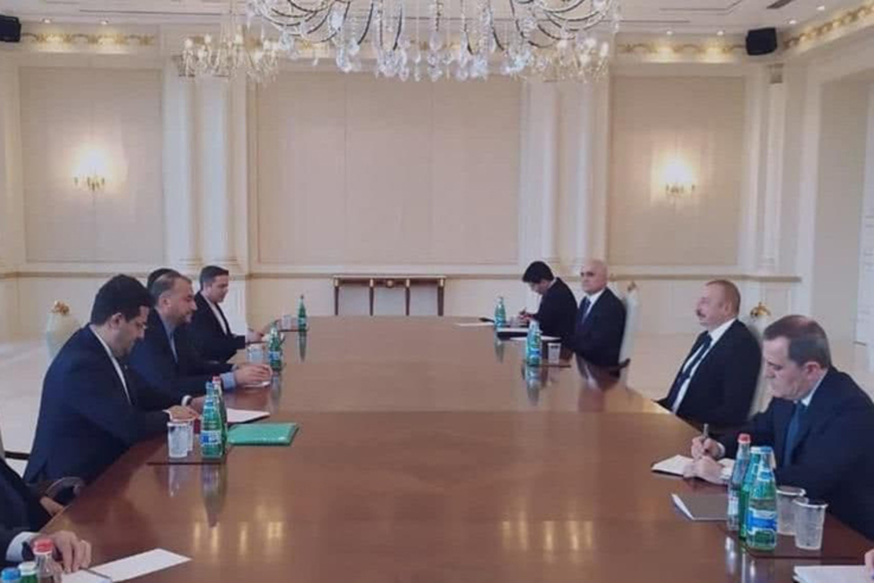 دیدار و گفتگوی امیرعبداللهیان با مقامات جمهوری آذربایجان در باکو