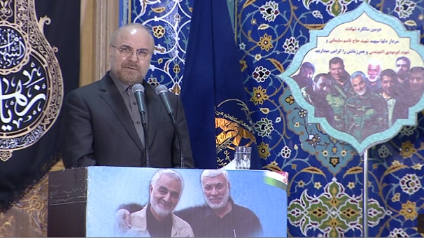 رئیس مجلس : شهید سلیمانی پرورش یافته نهضت امام (ره) و انقلاب اسلامی است