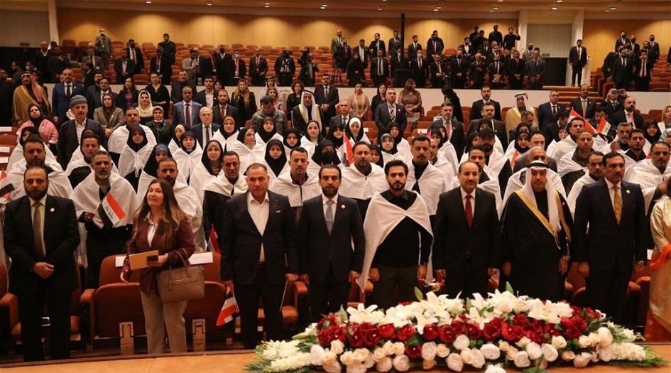 بدء مراسم الجلسة الافتتاحية للبرلمان العراقي الجديد