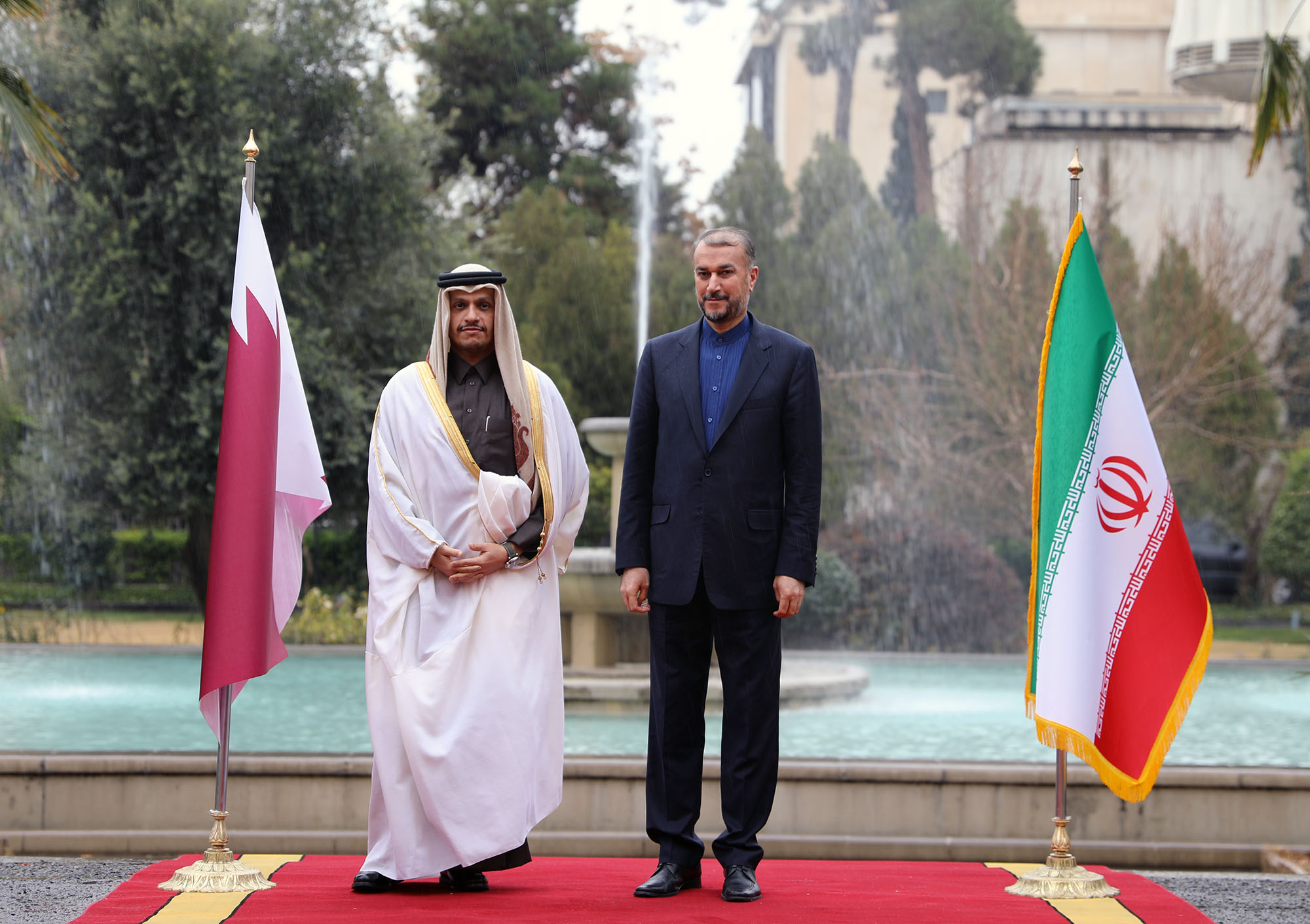 دیدار وزیر خارجه قطر با امیرعبداللهیان 