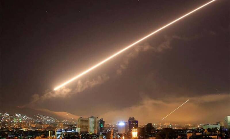 مقابله پدافند هوایی سوریه با تجاوز صهیونیستی