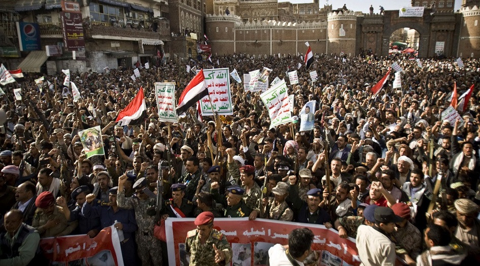 اليمن... مسيرة حاشدة في صعدة تحمل أمريكا مسؤولية الحصار 