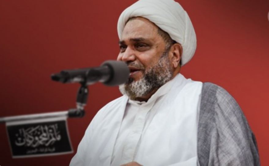  النظام البحريني يحكم بالسجن عاماً كاملاً على رجل دين شيعي لهذا السبب 