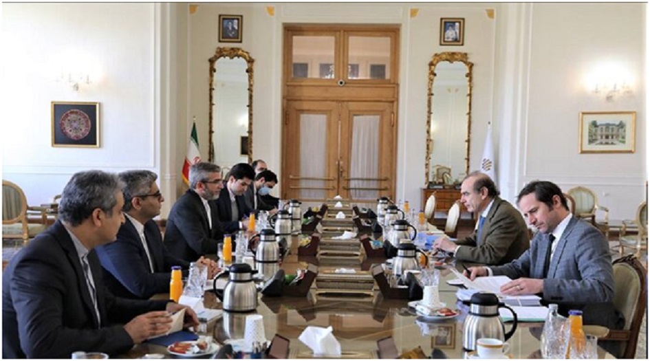  منسق اللجنة المشتركة للاتفاق النووي يجتمع مع كبير المفاوضين الايرانيين في طهران 