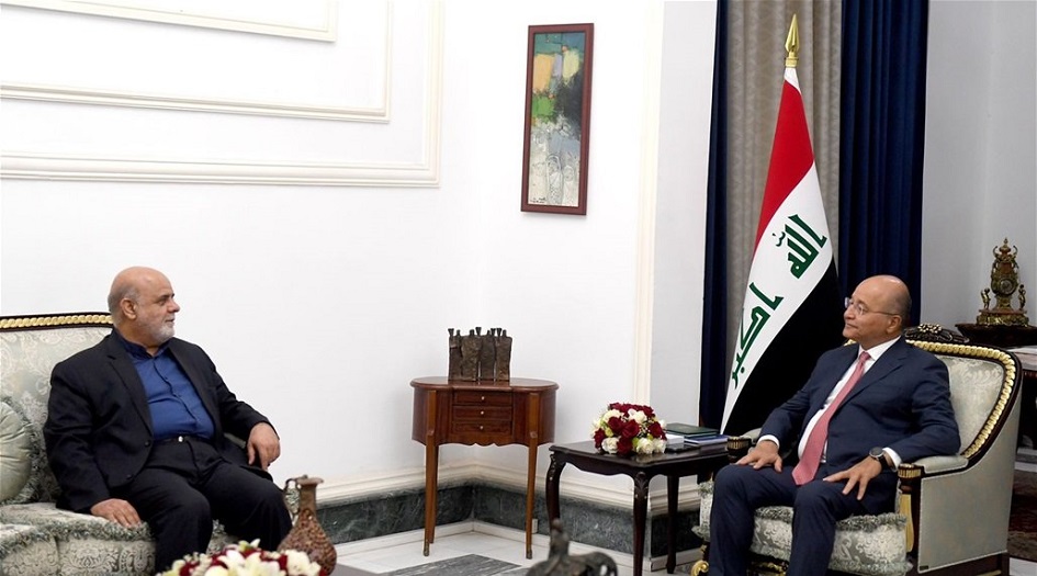 الرئيس العراقي يشدد على ضرورة تطوير العلاقات مع إيران