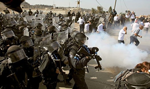 حمله صهیونیست ها به تظاهرکنندگان فلسطینی در ام الفحم