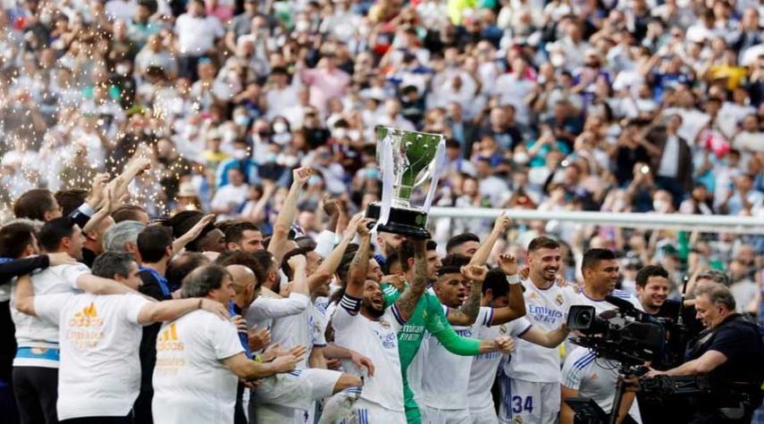 ريال مدريد يحرز لقب الدوري الاسباني للمرة 35 في تاريخه