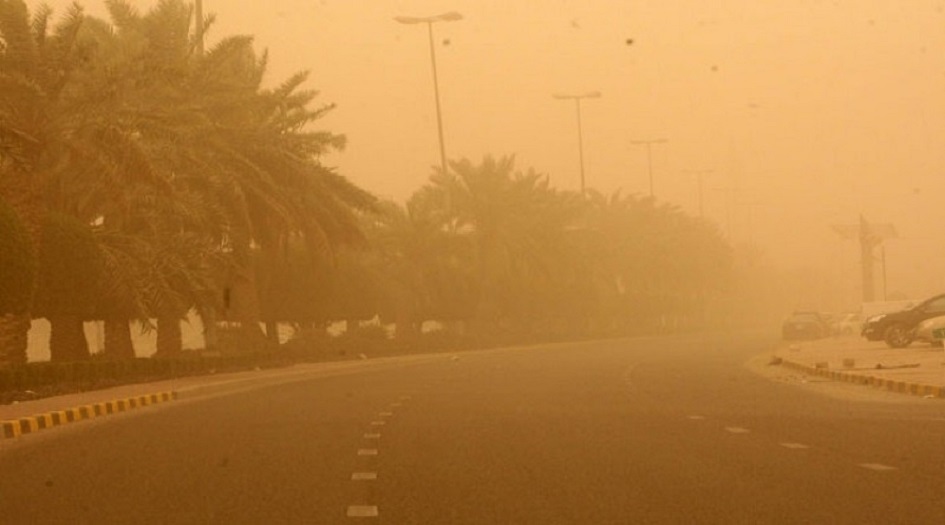 موجة غبار تغطي سماء العاصمة العراقية بغداد مجددا  