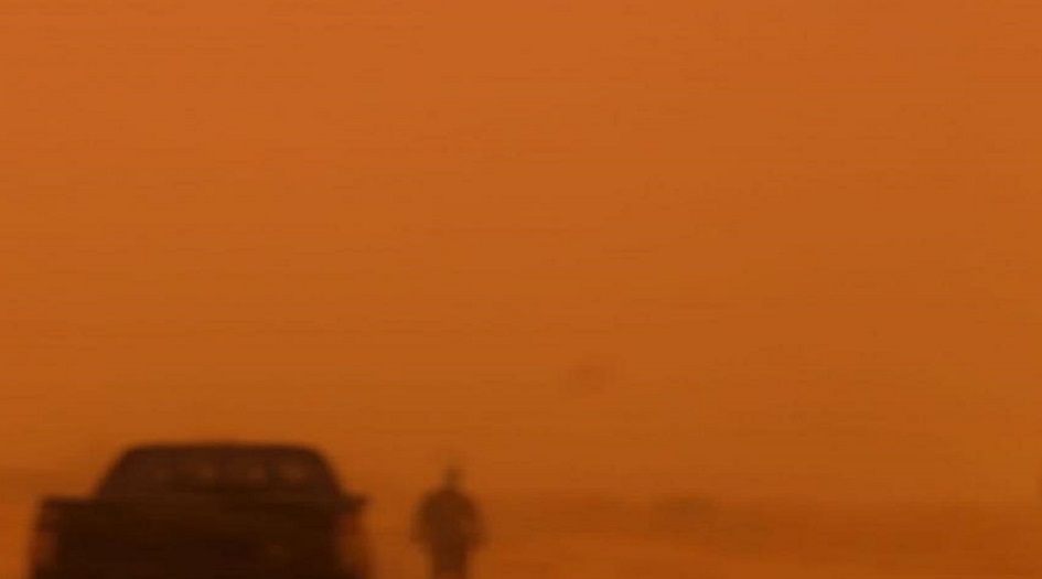 آخر تطورات العاصفة الترابية في العراق واستمرار موجات الغبار