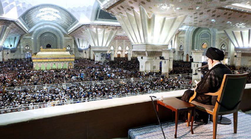 سخنرانی رهبر انقلاب در مرقد امام خمینی(ره)