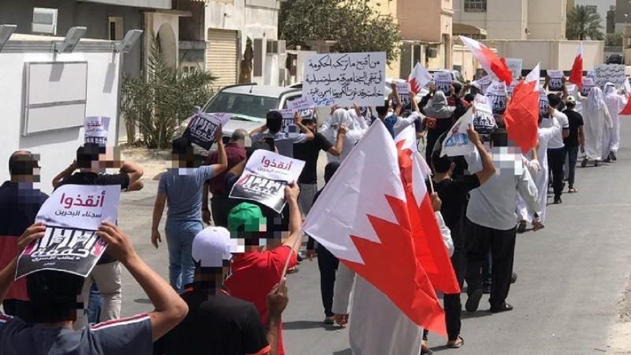 تظاهرات مردم بحرین در حمایت از زندانیان اندیشه