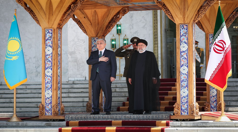 الرئيس الايراني يستقبل نظيره الكازاخستاني 