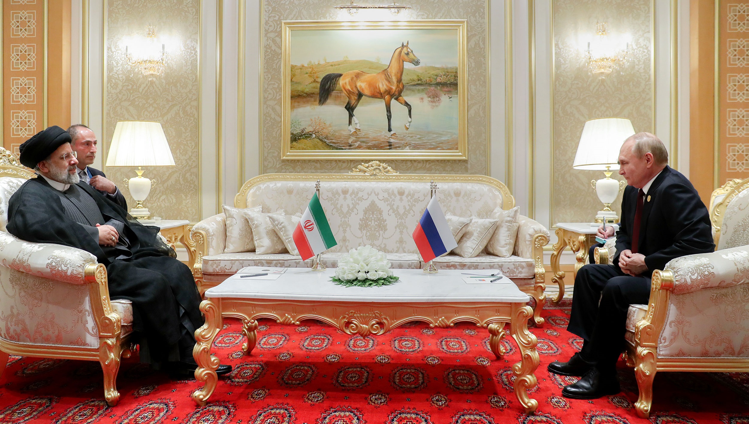 دیدار روسای جمهور ایران و روسیه در حاشیه اجلاس خزر