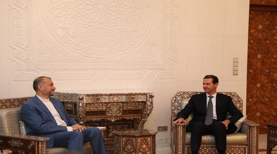 وزير الخارجية الايراني يلتقي الرئيس السوري في دمشق 