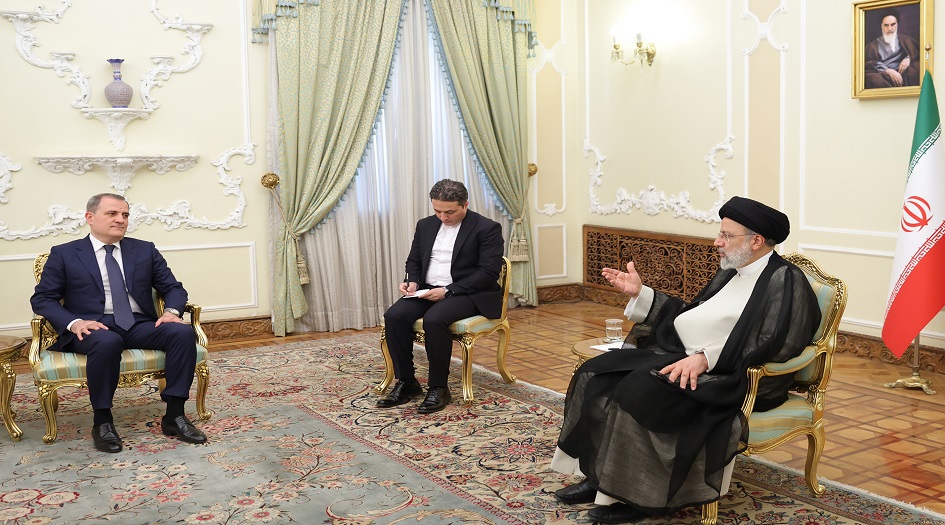 الرئيس الايراني  يستقبل وزير الخارجية الاذربيجاني