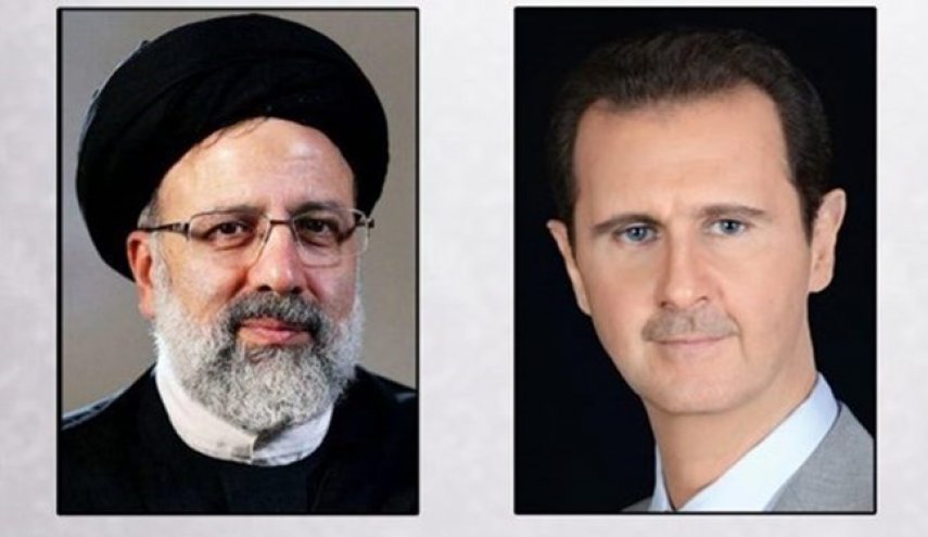 رئيسي للأسد: ندعم السلام في سوريا ونرفض أي تدخل أجنبي في شؤونها