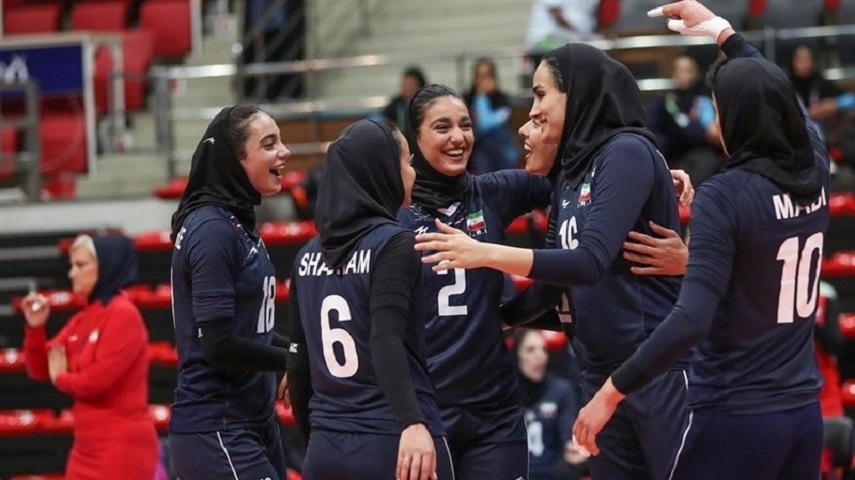 پیروزی شیرین زنان والیبالیست ایران مقابل کره جنوبی