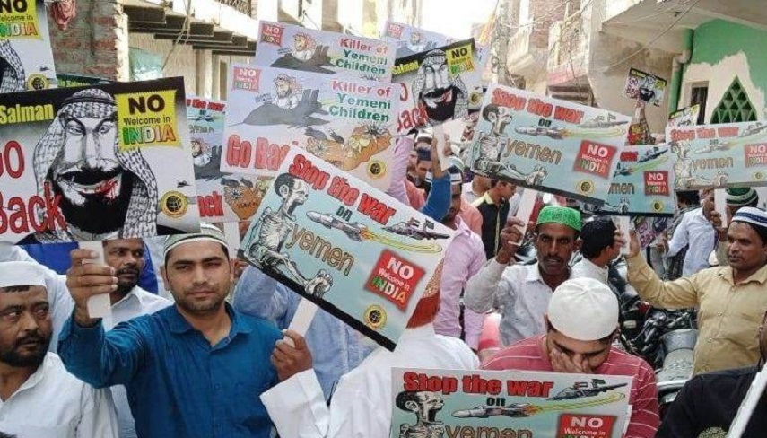  تظاهرات خشمگینانه هندی ها ضد محمد بن سلمان