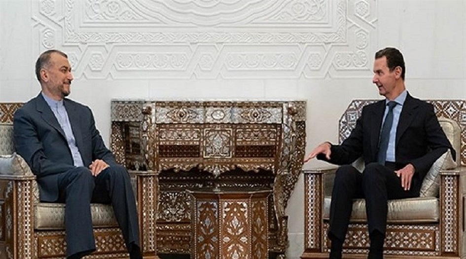 الرئيس الاسد وعبداللهيان يؤكدان على العلاقات الوثيقة والتاريخية بين سوريا وايران 