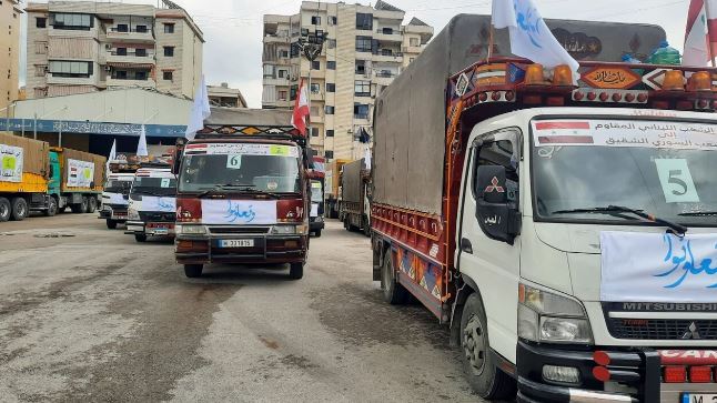 ارسال کمکهای حزب الله لبنان برای زلزله زدگان سوریه