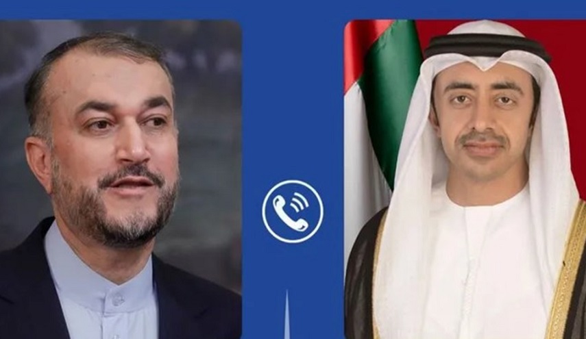 دعوت وزیر خارجه امارات از امیرعبداللهیان برای سفر به ابوظبی
