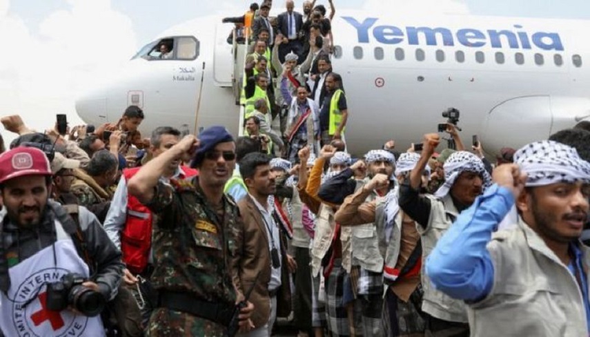 دومین گروه از اسرای آزاد شده وارد پایتخت یمن شدند