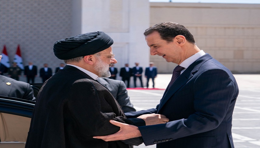 استقبال رسمی بشار اسد از رئیس جمهور اسلامی ایران