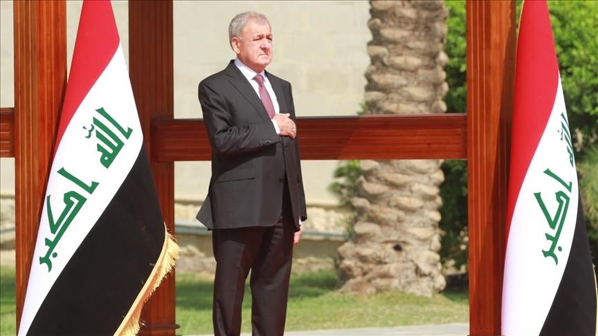 تاکید رئیس‌جمهور عراق بر لزوم تقویت وتسلیح حشد شعبی