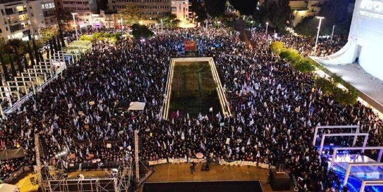 بیست و هفتمین شنبه اعتراضی در تل آویو و سایر شهر‌ها ضد سیاست‌های نتانیاهو