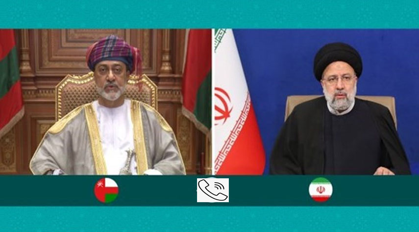  الرئيس الايراني وسلطان عمان يؤكدان عزمهما على تطوير العلاقات بين البلدين 