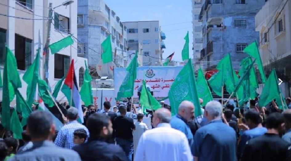 فلسطين المحتلة... نصرة للاقصى حماس تنظم وقفة في غزة 