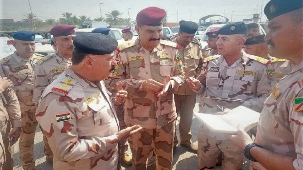 نظارت فرمانده نیروی زمینی ارتش عراق بر امنیت زائران اربعین