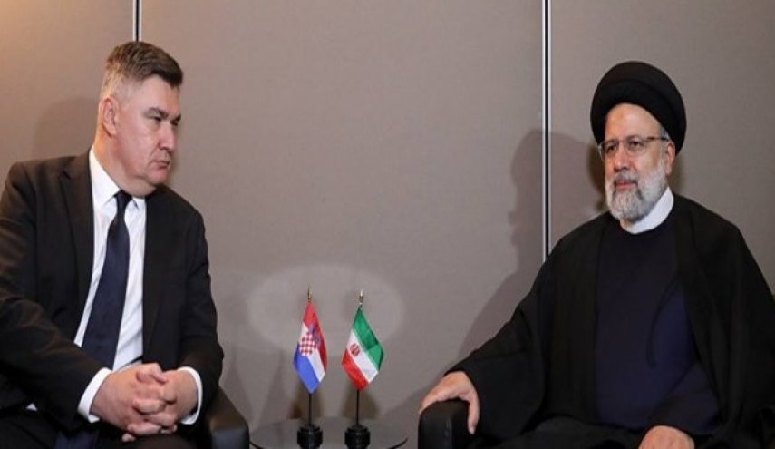 رئيسي يؤكد على توسيع العلاقات الثنائية بين ايران وكرواتيا