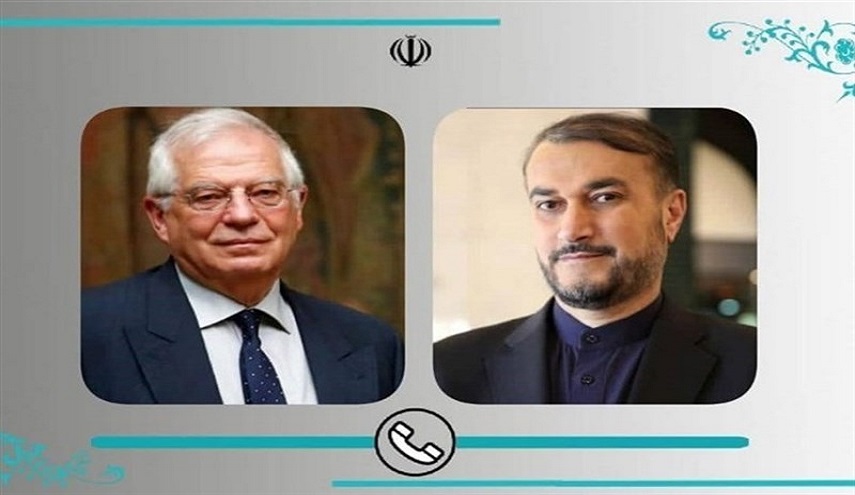  مباحثات هاتفية بين وزير الخارجية الإيراني وجوزيف بوريل حول الأوضاع في المنطقة 
