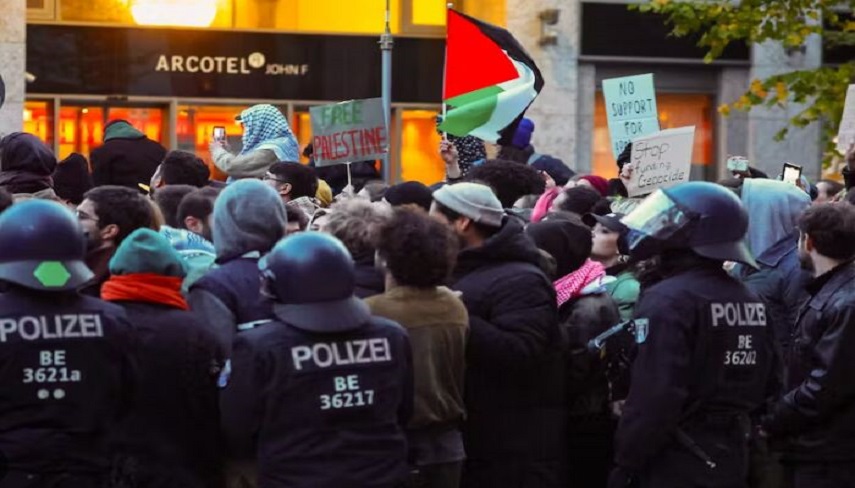 حمله وحشیانه پلیس به حامیان فلسطین در آلمان و فرانسه
