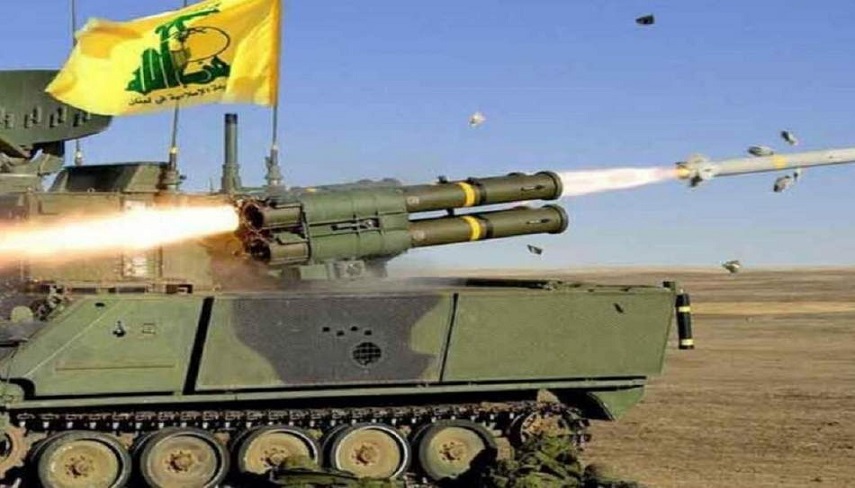 بمباران مواضع نظامیان صهیونیست توسط حزب الله لبنان