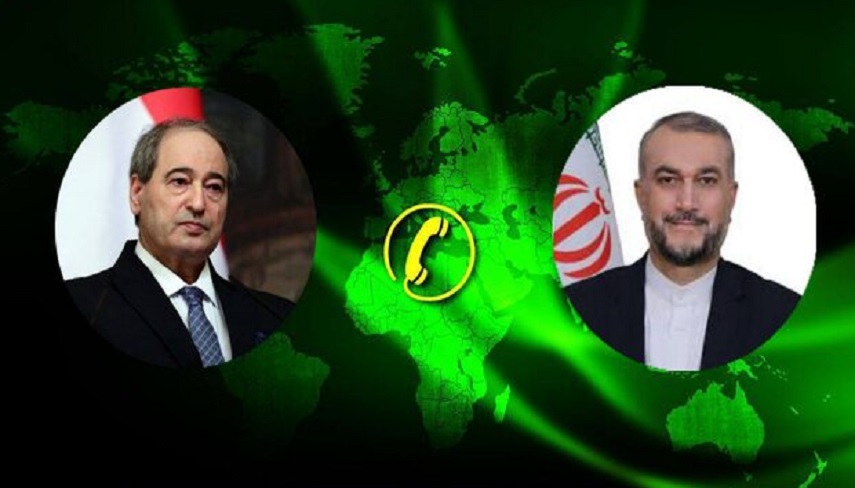 گفت‌وگوی تلفنی وزیران امور خارجه ایران و سوریه